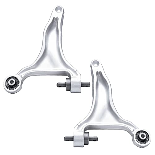 Image of Detroit Axle - 4WD Front End Control Arms Kit for 01-02 Volvo V70, 03-07 XC70, Lower Control Arms Tie Rod Ends Boot & Bellows 2001 2002 2003 2004 2005 2006 2007 Replacement - 8pc Set