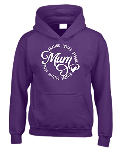 Sweat à capuche Mum Edward Sinclair fuchsia, cadeau idéal M