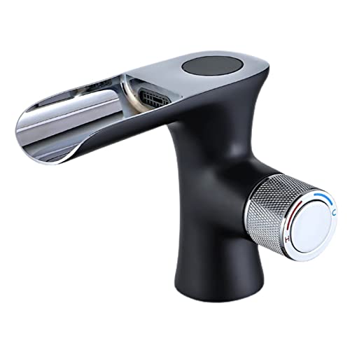Mitigeur de lavabo cascade eau chaude et froide robinet salle de bain
