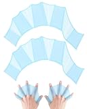 XUKZIMA Schwimmhandschuhe 1 Paar Silikon Schwimmhäute für Erwachsene, Blau | Hand Paddles für Schwimmtraining & Aquafitness Zubehör zur Steigerung von Kraft & Ausdauer