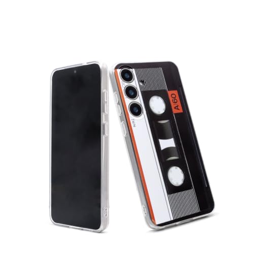 STINFIZTOL Case Compatible with Galaxy S25 Plus Case, Cassette Tape 80s Type Soft TPU Back Cover for Samsung S25+ Multicolor by STINFIZTOL - Used condition - Image 6