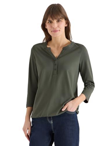 T-Shirt Tunique Kaki Cecil M en Tissu Fluide Premium