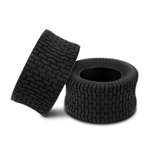 MOTORHOT 2 Pcs 24x12.00-12 Lawn Mower Turf Tires 6 Ply 24x12x12 Garden Tractor Golf Cart Tubeless Tires