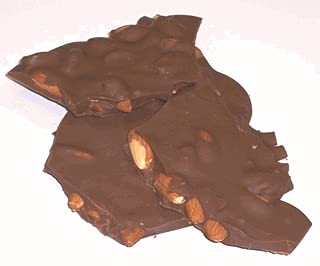 Scott's Cakes Rica corteza de almendras de chocolate con leche en una caja de hojas de otoño de 8 onzas