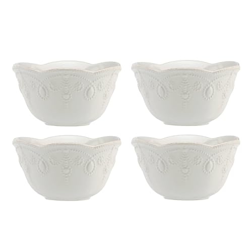 Image of Lenox 895724 French Perle Fruit Bowls, Set Of 4, White