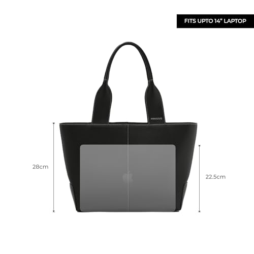 Image of Miraggio Holly 14 Inch Laptop Tote Bag | Office Tote Bag For Women | Big Totes For Work & Travel With Functional Pockets
