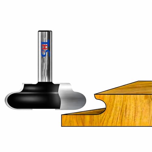 Image of THS Handle Less Door Router Bit (?J? Profile) Finger Pull Bit Shank 8mm