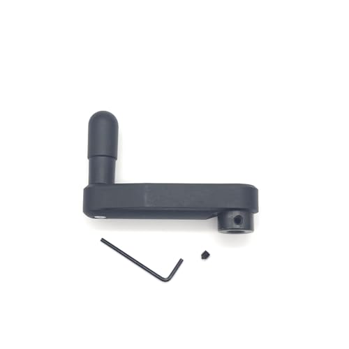 Image of 3.15inch Nylon Foldable Crank Handle Hidden Style Drill Press Revolving Handle with Round or Square Installation Hole for Industry Lathe Milling Grinding Machine (Round Hole 10x80)