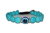 PRODUCT DETAILS :- [ Gemstone Type :- turquoise with evils eye | Gemstone Beads Shape :- round | Gemstone Beads Cut :- smooth | Gemstone Beads Size :- 8mm | Gemstone Beads Color :- blue | Thread Color :- black ]