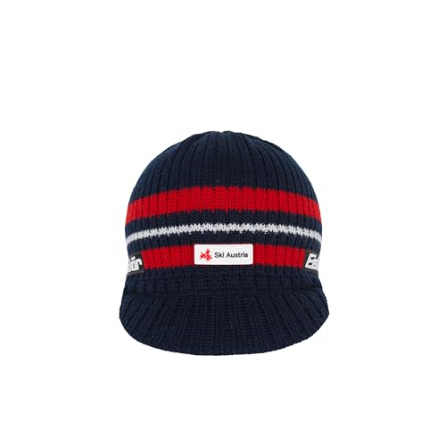 Ski Austria casquette Eisbär Pauli bleue taille unique bonnet visière sport