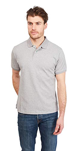 Jack Stuart - Polo Hombre Bird-Eye de Manga Corta, 100% Algodón