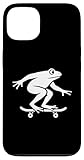 Funky Frog Skateboarding Silhouette Art