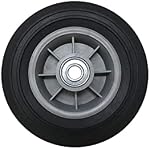 Shepherd Matériel 9600 8-Inch Roue de remplacement de camion à main, caoutchouc solide, 5/8-Inch Diamètre de l'essieu de compensation