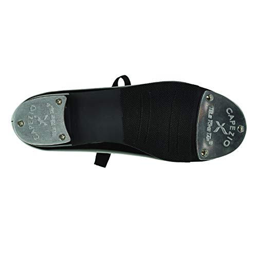 Capezio Girls Shuffle Tap Shoe (356C) -Black Pate -Child3
