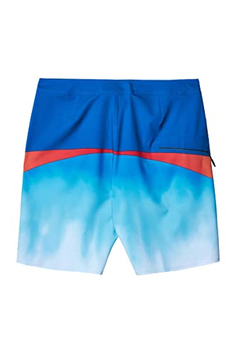 O'NEILL Men's 19 Inch Split Print Boardshorts - Quick Dry Swim Trunks for Men with Fabric and Pockets4