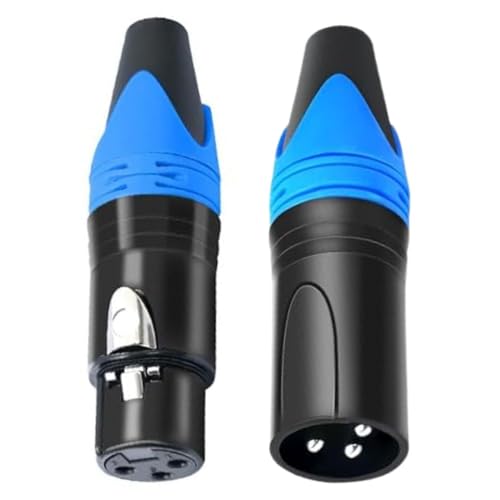 MOCKING BIRD 3-Pin XLR Male & Female Connector Set – Colorful Xlr...