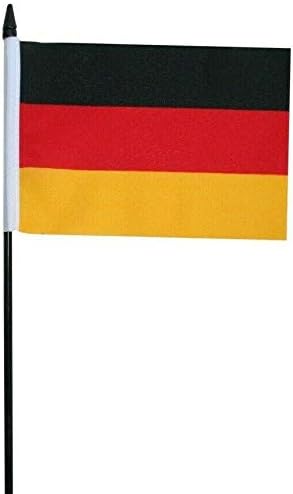 FlagSuperstore Germany Small Hand Waving Flag 6" x 4" Inch