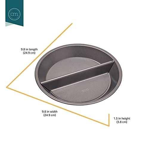 Chicago Metallic Professional Non-Stick Split Decision Pie Pan, 9-Inch, Gray #TOP6