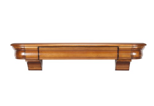 Pearl Mantels 415-48-50 Abingdon Wood Wall Shelf with Drawer, 48-Inch, Medium Distressed Oak