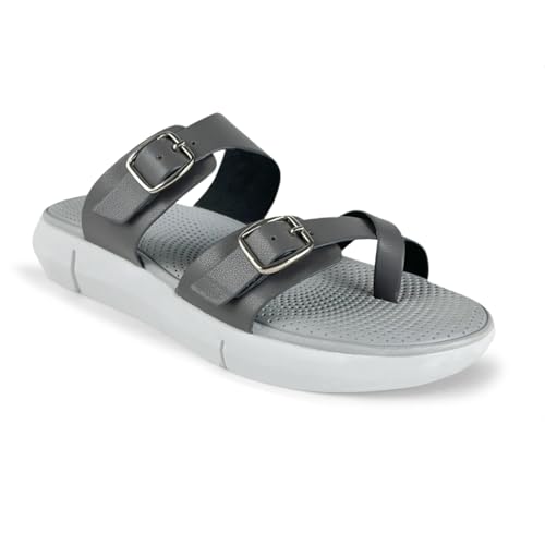 Image of KazarMax Women Magnolia Lightweight Double Strap | Cushioned | Bounce Back | Comfortable Flat Sandals
