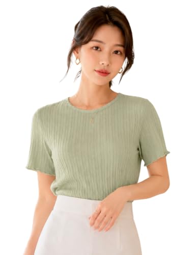 Image of Leriya Fashion Women Tops for Woman Half Sleeve | Top for Women Regular Fit Poly Cotton Round Neck | Ladies Tops | Casual Summer Top for Daily Office Wear