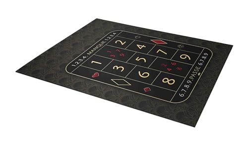 MTJ Casino-Teppich, Kugel, 130 x 80 cm, Jersey, Neopren, hergestellt in Frankreich (VIP)