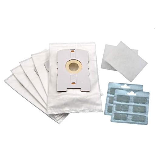 FSProdukte 24 teiliges SET kompatibel mit Vorwerk Kobold VT 265 270 300 VT265 VT270 VT300, Vlies mit HEPA-filter-Ersatzschicht 10 Beutel 2 Filter 12 Duftblocks, CO₂ freie und Plastikfreie Verpackung