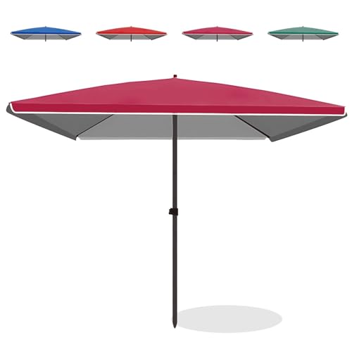 Sombrilla rectangular de patio ajustable para evitar el calor en la piscina 2
