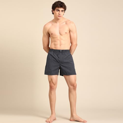 Image of Pepe Jeans Men's Cotton Boxer Shorts Relaxed Fit Striped Boxers (Pack of 2)
