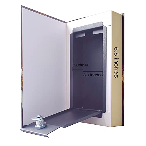 EIOUMAX Booksafe Diversion Secret Real Book Hidden Safe with Key Lock Real Paper Book Locking-Les Miserables