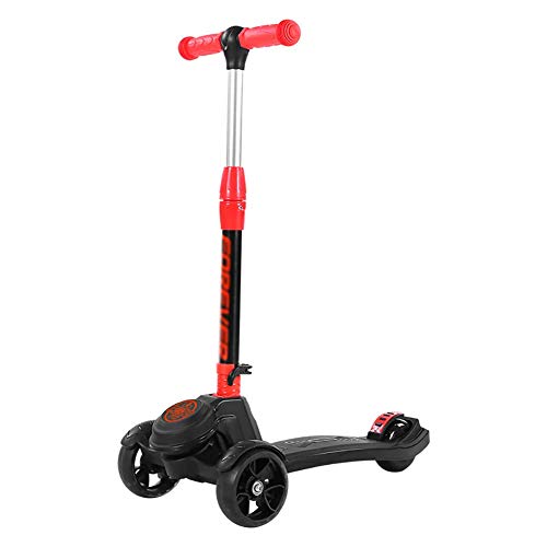 Great Deal! PLLP Outdoor Sports Scooter Kick,Folding Kick with Pu Wheel, Adjustable Handle, 264Lbs C...