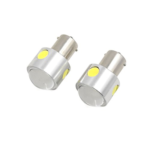 uxcell 2Pcs 1156 White COB LED Projector Lens Car Tail Brake Backup Reverse Light