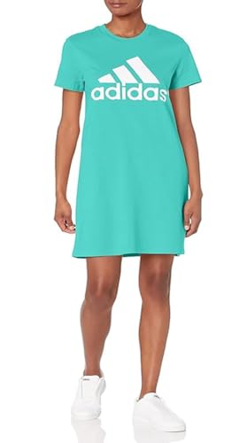 adidas Womens W BL SJ DRE Dress SkirtDresses SEMIRU/White Size 1X