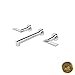 Newport Brass 3-2491/01 Keaton Bathroom Faucet Wall Mount with Metal Lever Handles, Forever Brass