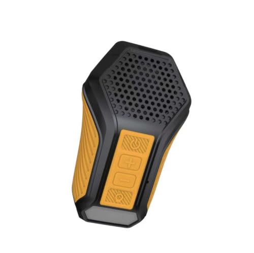 Enceinte Bluetooth portable jaune avec batterie longue durée et châssis antichoc