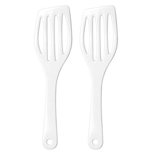 WACA 023-1710 Pfannenwender mit Aufhängeloch, 26 cm, Kunststoff, weiß (2 Stück)