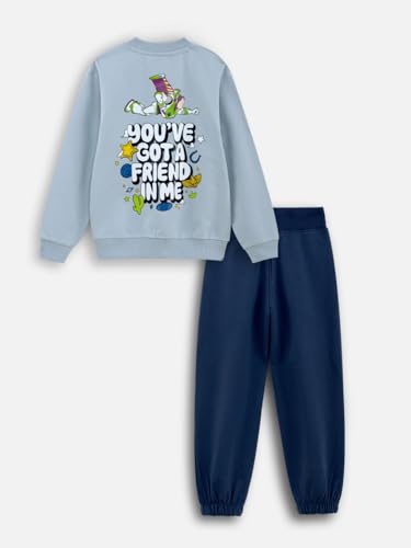 Image of Nap Chief Unisex Kids Cotton Character Printed Co-Ord Set - Sweatshirt and Joggers Casual Clothing Outfit