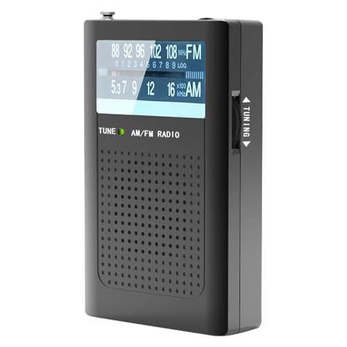Radio AM/FM portable économe en énergie avec réception haute fidélité
