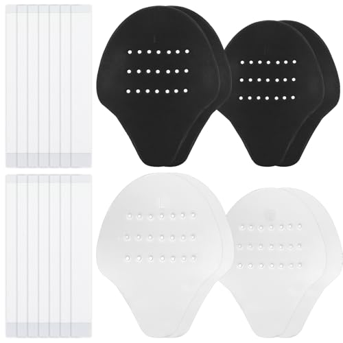 Molain 4 Pairs Shoe Crease Protector, Anti-Wrinkle Toe Box Guards Soft Material Comfortable Shoe Inserts Sport Shoe Creases Shoe Toe Protectors for Sneakers Shoes Boots for Men Women (Black & White)