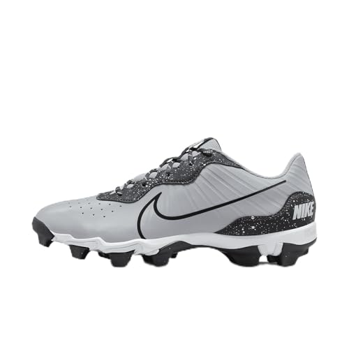 Nike Alpha Huarache 4 Keystone Men's Baseball Cleats (DJ6524-002, Wolf Grey/White/Dark Smoke Grey) Size 8