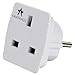 Produktbild AMATHINGS Steckdosenadapter (weiß) England/Deutschland  Reiseadapter UK Typ G auf Typ F  Steckdosenadapter England ideal für Reisen  kompatibel mit Smartphone Laptop & Kamera