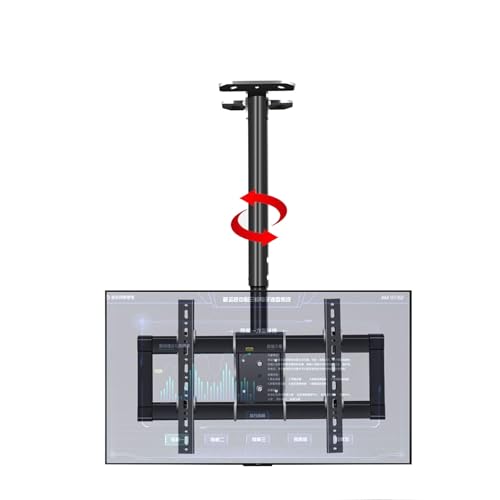 Soporte telescópico de altura ajustable para TV de techo, soporte de TV de pared, se adapta a televisores de pantalla plana LCD de 37 a 85 pulgadas, fijación de tornillo de expansión de metal