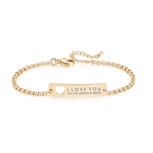 Elegant Inspirational Heart Quote Bracelets for Women