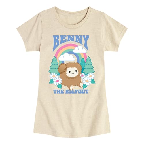 Squishmallows - Benny The Bigfoot - Youth Girls Short Sleeve T-Shirt