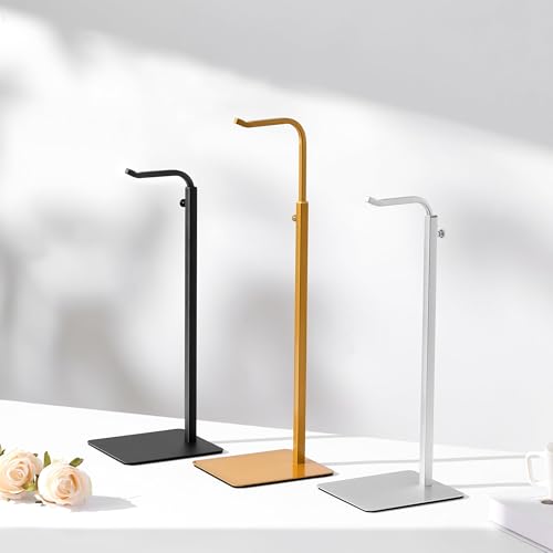 Soporte de exhibición para bolso en acabado metálico plata 7