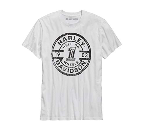 Harley-Davidson Men's Hell On Wheels Slim Fit Tee, White