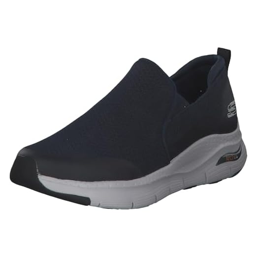 Skechers Mäns Arch Fit-träningsskor, marinblå 01, 45 EU
