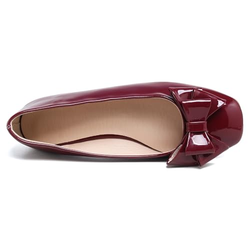 Image of Dear Time Women's Casual Foldable Ballet Flats Square Toe Ballerina Flats Shoes Comfortable