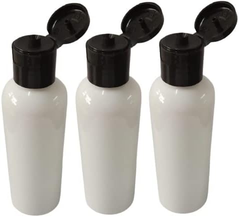 100 ml Empty round Milky Plastic Bottles Size Cosmetic Travelling Containers Small Leak Proof Squeeze Bottles| Pack of 3