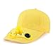 XIANGBEI Adulte Enfant Ventilateur de Refroidissement alimenté par Panneau Solaire Casquette de Baseball Sport de Plein air Camping randonnée Snapback visière Pare-Soleil Chapeau Chapeaux